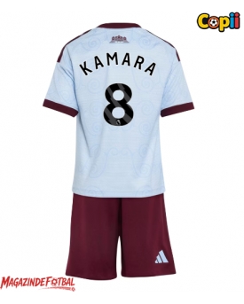 Aston Villa Boubacar Kamara #8 Echipament de Fotbal Replică 2026-27 Copii Treilea (+ Șorturi)